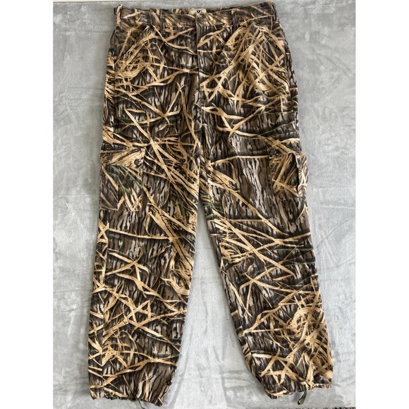 Vintage 90s Mossy Oaks Fall Grass Woodland camo Cargo pants - Picture 1 of 11